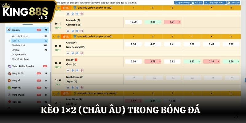 Nhà cái ra kèo châu Âu trong bóng đá