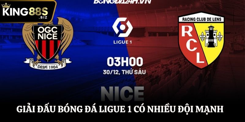 Giải đấu bóng đá Ligue 1 sở hữu nhiều đội mạnh