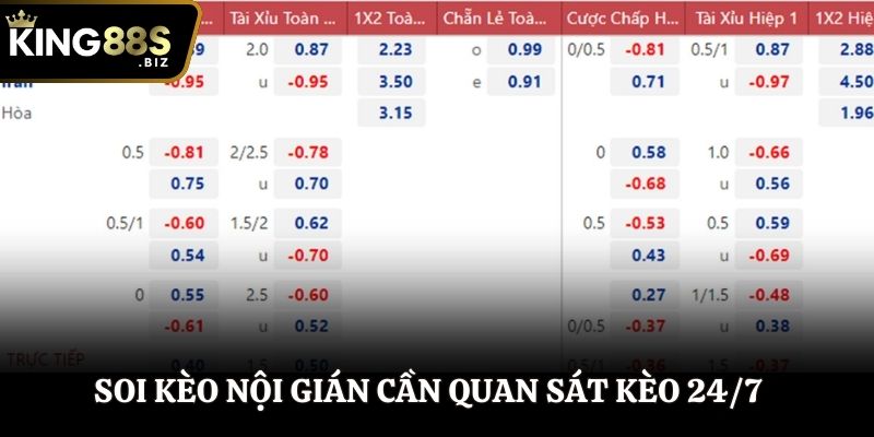Soi kèo nội gián cần quan sát kèo 24/7